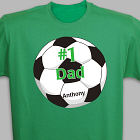 Personalized 1 Soccer Fan T-shirt
